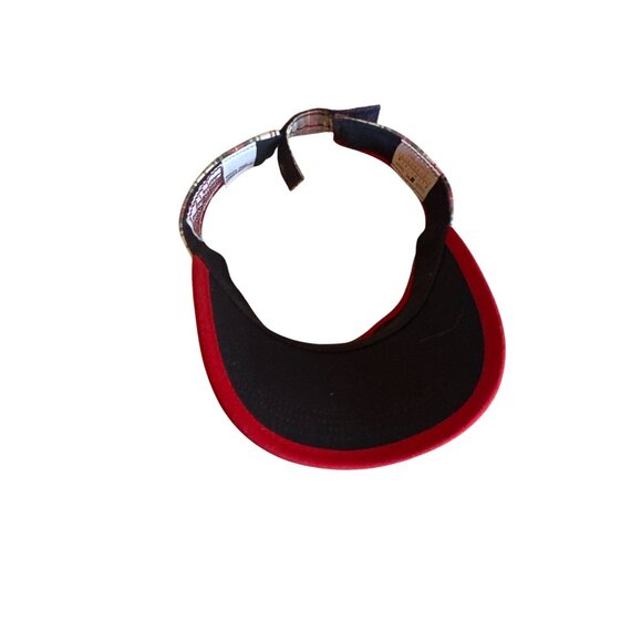 Vintage 90s Cincinnati Reds MLB Plaid Visor Cotton Adjustable Fit - Picture 4 of 8